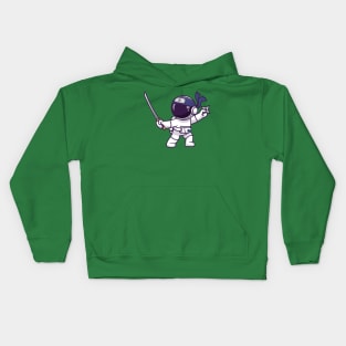 astronaut ninja Kids Hoodie